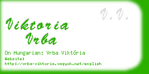 viktoria vrba business card