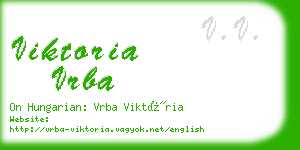 viktoria vrba business card